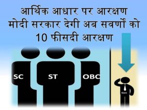 Aarthik Aarakshan 10% Reservation to Upper Caste (Swarn Class) Poor [Eligibility Criteria]