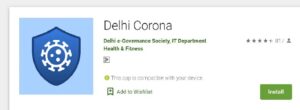 Delhi Corona Mobile App Download
